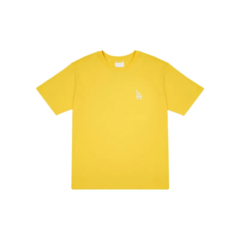 MLB Los Angeles Dodgers T Shirts Unisex Yellow-1