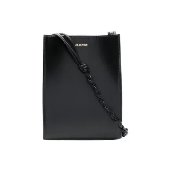 JIL SANDER Leather Shoulder Bag Women's Black