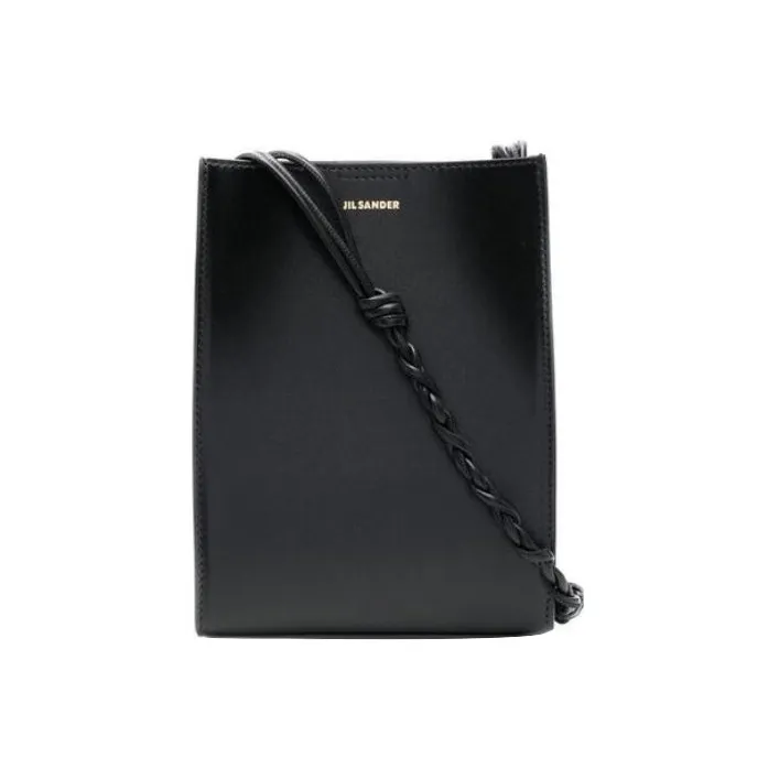JIL SANDER Leather Shoulder Bag Women's Black-0