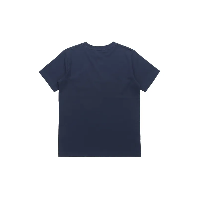 Champion Crew Neck Straight T Shirt Japan Version Men's Navy Blue-1