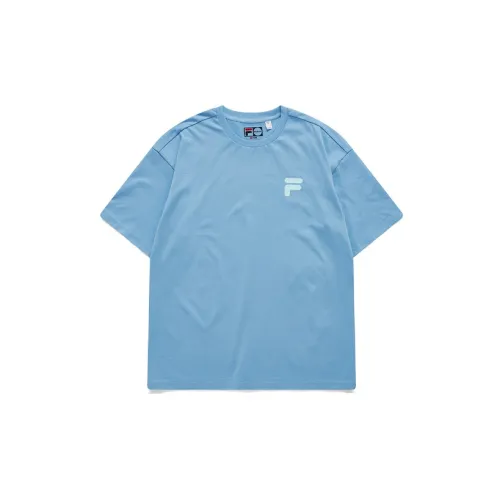 FILA FUSION T-Shirts Unisex Light Heather Blue