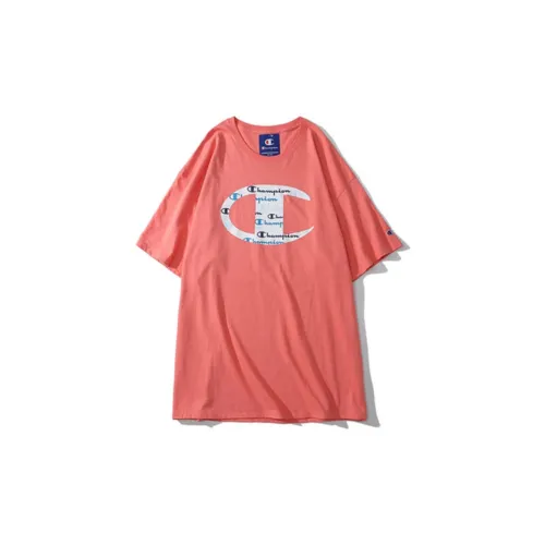 Champion T-Shirts Unisex Peach Pink