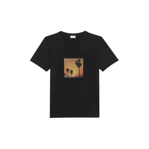 SAINT LAURENT T-Shirts Men Black