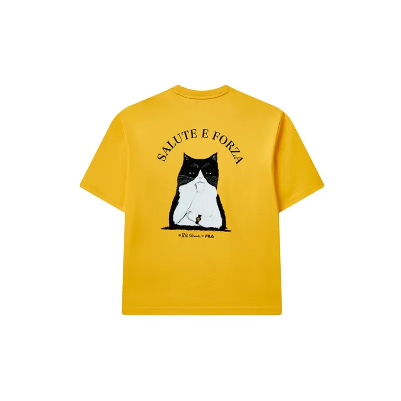 FILA T-Shirt Unisex Golden Bowl Yellow-1