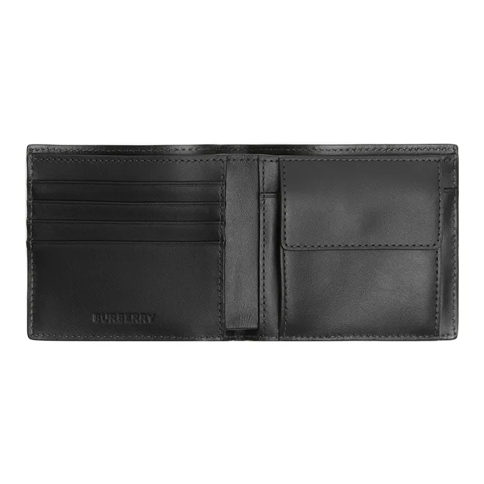 Burberry Cotton Card Holder, Wallet, Zero Money Clip Men's Gray-2