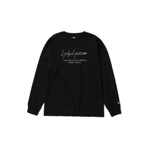 New Era X Yohji Yamamoto T-Shirts Unisex Black