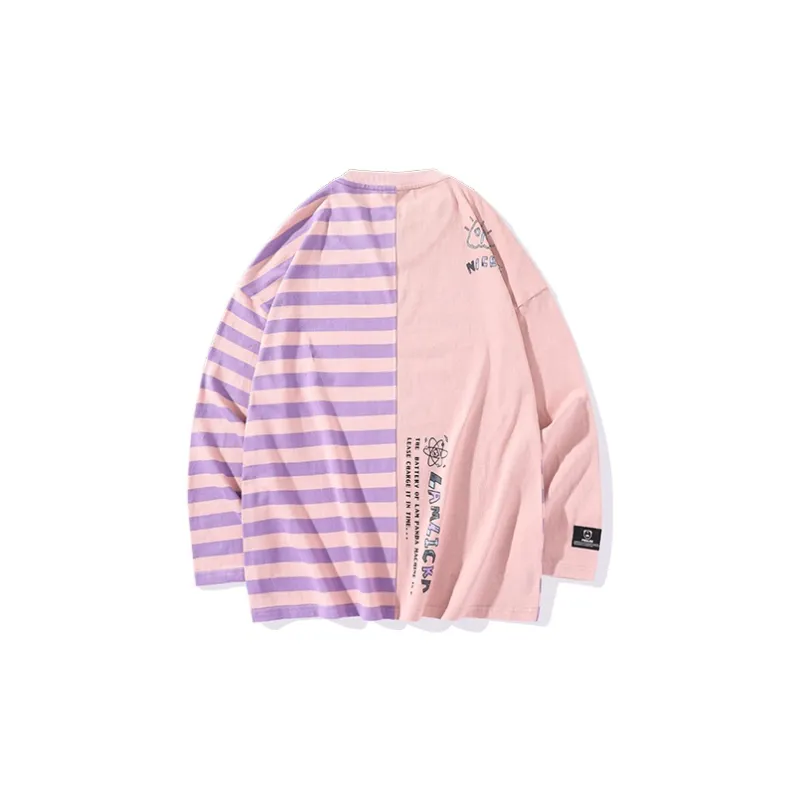 LAMLICKA Long Sleeved T Shirt Unisex Pink-1