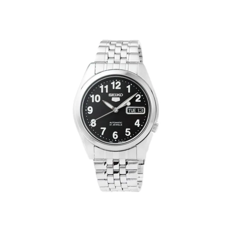 SEIKO Series 5 Automatic Mechanical Movement Watch Men's Watches Black Dial SNK381K1-0