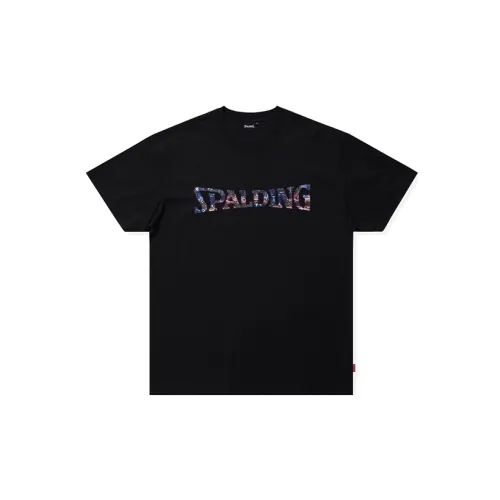 SPALDING T-Shirts Unisex Black