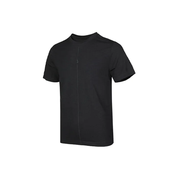 Nike T Shirts Men Black/Iron Gray-1