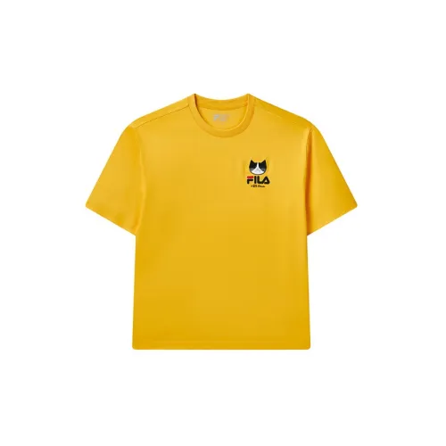 FILA T-Shirts Unisex Golden Bowl Yellow