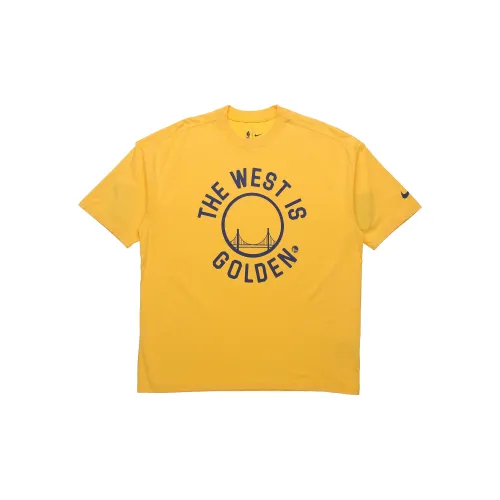 Nike X NBA T-Shirts Men Amarillo Yellow