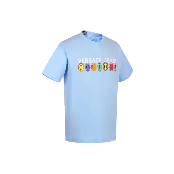 VERSACE JEANS COUTURE SS21 Regular T Shirt Men's Light Blue-2