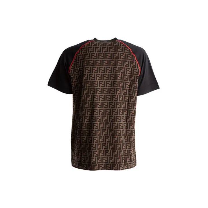 FENDI T-Shirts Men Brown-1