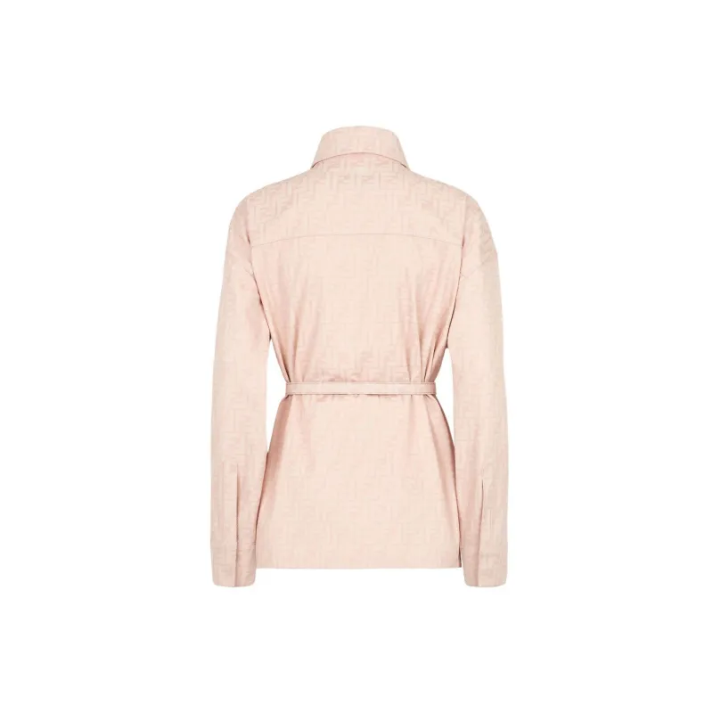 FENDI SS22 Denim Jacket Women's Pink-1
