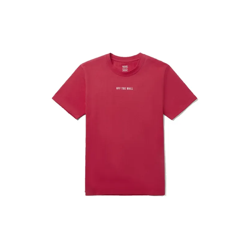 Vans Drop Shoulder Sleeve T-Shirt Unisex Red-1