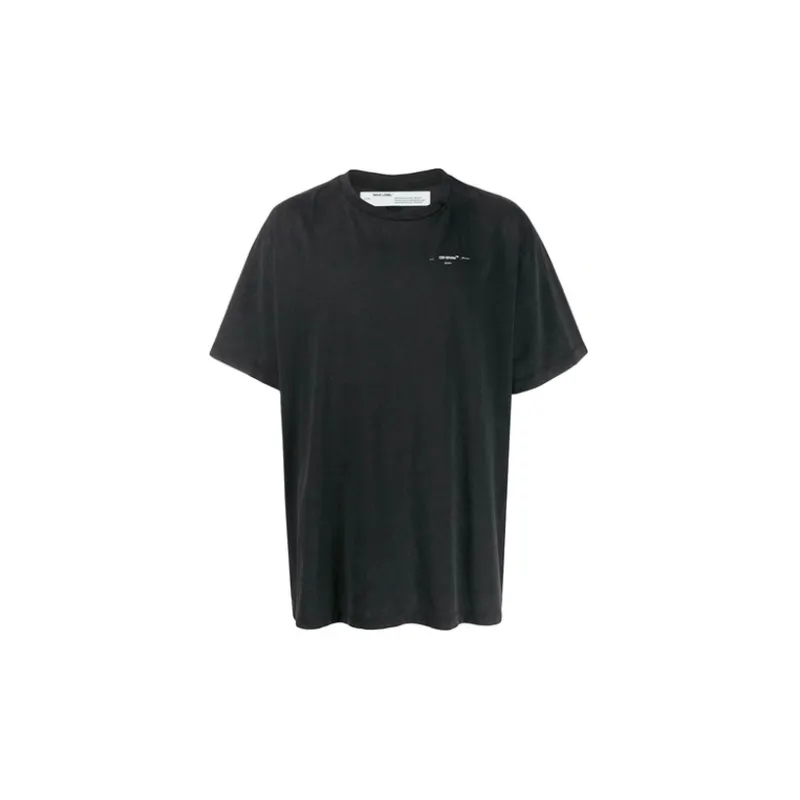 OFF WHITE Oversized Abstract Arrows Embroidered T Shirt-1