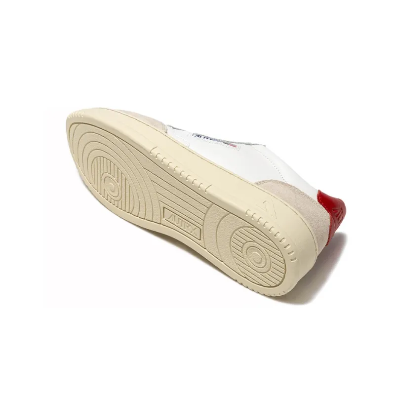 AUTRY Medalist Low 'White Suede Red'-5