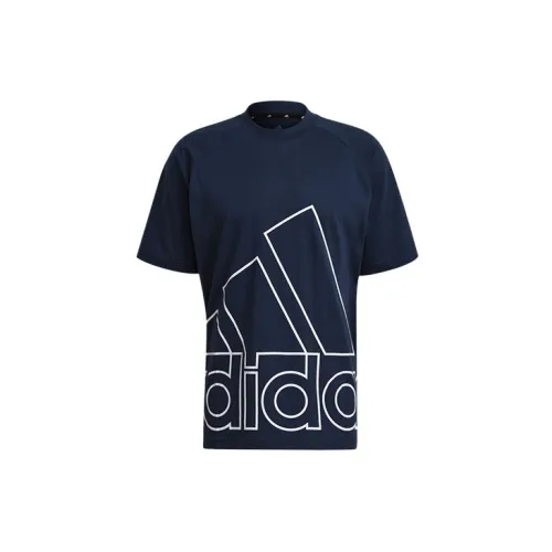 Adidas T-Shirts Men Navy Blue