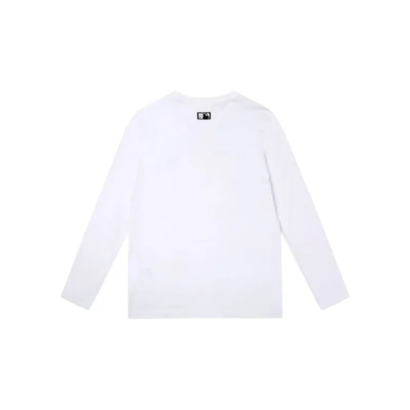 MLB Straight Long Sleeved T Shirt Unisex White-1