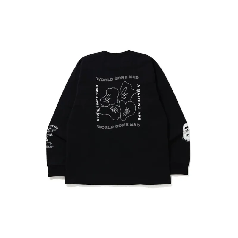 Bape Ink Print Relaxed #1 L/S Tee-1