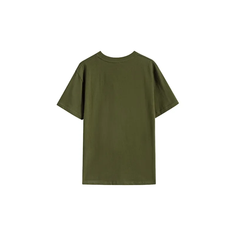 Thrasher Straight T-Shirt Japan Version Unisex Army Green-1