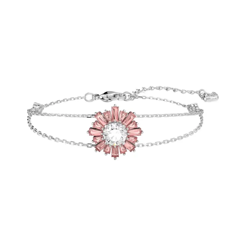 Swarovski Rhodium-Plated Bracelets Women's Pink-0