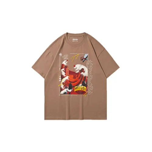 LINING T-Shirts Men Ginger Cake Brown