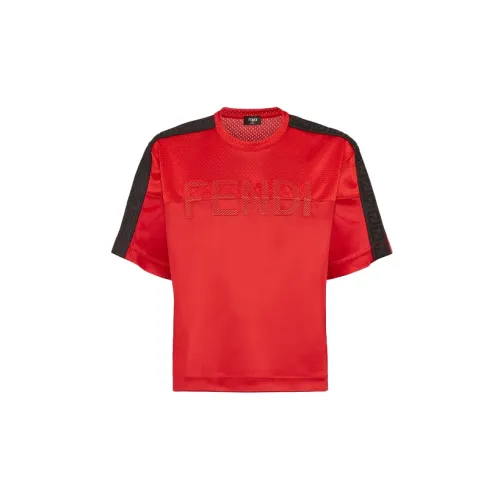 FENDI T-Shirts Men Red