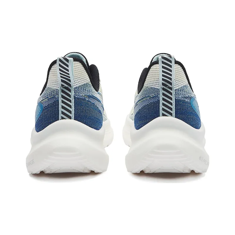 Erke Shock Absorbers Slip Resistant, Abrasion Resistant, Breathable Low Top Running Shoes Men's White Blue-3
