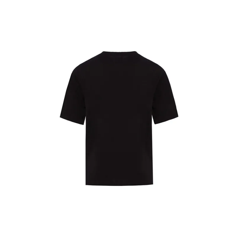 YLDP Straight T Shirt Unisex Black-1