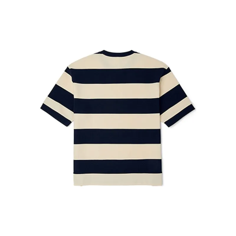 LACOSTE T Shirts Men Navy Blue Stripes-1