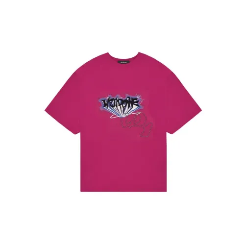 WE11DONE T-Shirts Unisex Hot Pink