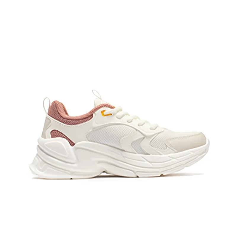 361° Cushioning Breathable Lightweight Abrasion Resistant Slip Resistant Low Top Running Shoes Women's Pink Clay Red-1