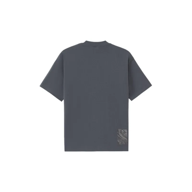 LiNing Li Ning X Jackie Chan Co branded Kung Fu Series T Shirt Men's Thunderstorm Gray-1