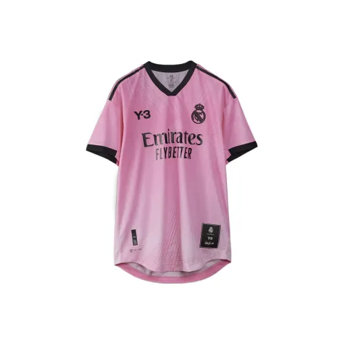 Y-3 Real Madrid T-Shirts Men Pink