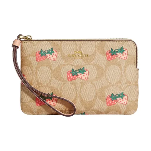 COACH Corner Zip Clutches