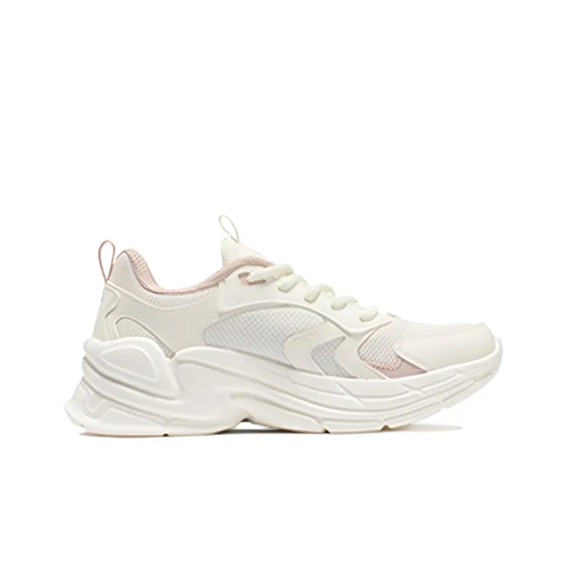 361° Shock Absorbing, Non Slip, Wear Resistant, Breathable And Lightweight Low Top Running Shoes Women's Feather White-1