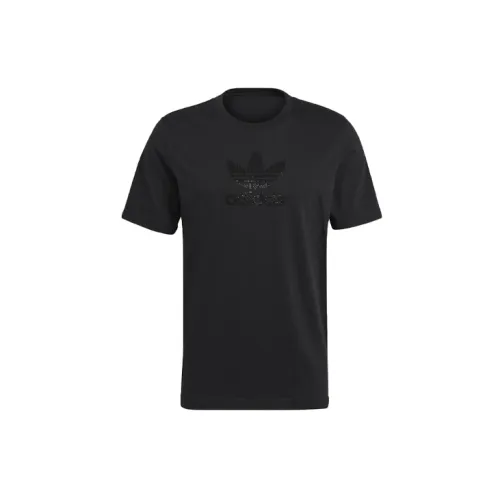 Adidas Originals Rhinestone T-Shirts Men Black