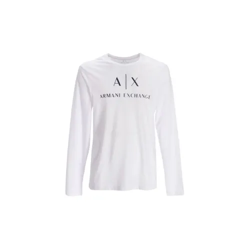 ARMANI EXCHANGE Male Printing Sweatshirt White T-shirt