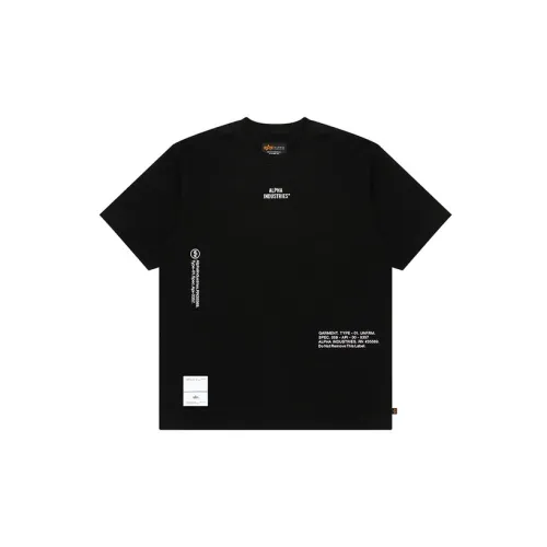 Alpha Industries T-Shirts Unisex Black