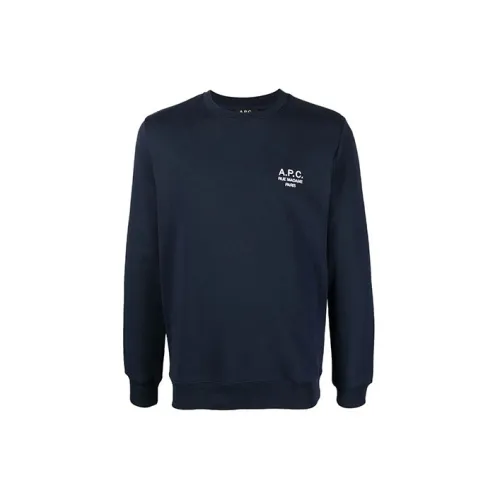 A.P.C Sweatshirts Men Blue