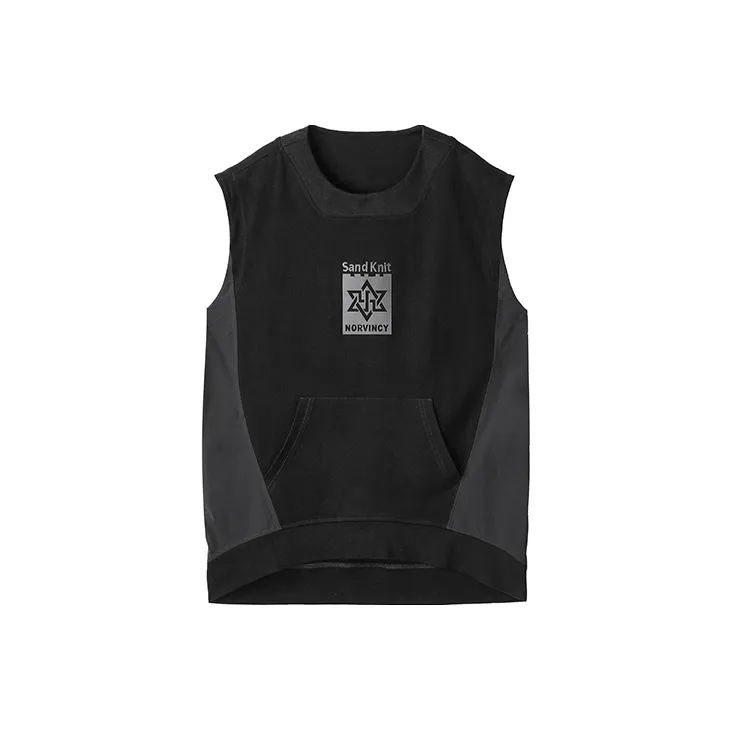 NORVINCY Comfortable And Breathable Sweat Wicking Solid Color 100% Cotton Sleeveless T Shirt Men's-2