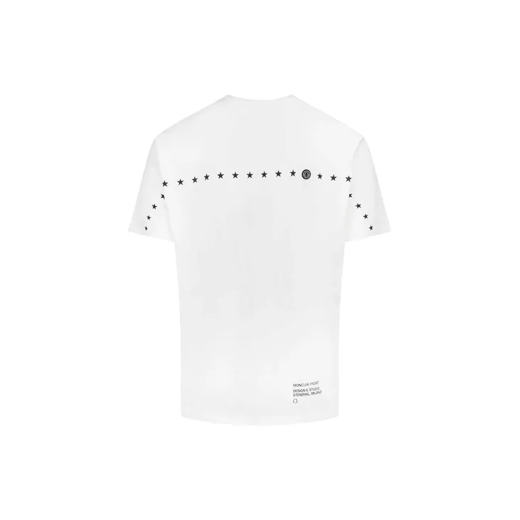 Fragment Design X MONCLER GENIUS T Shirts Men White-1