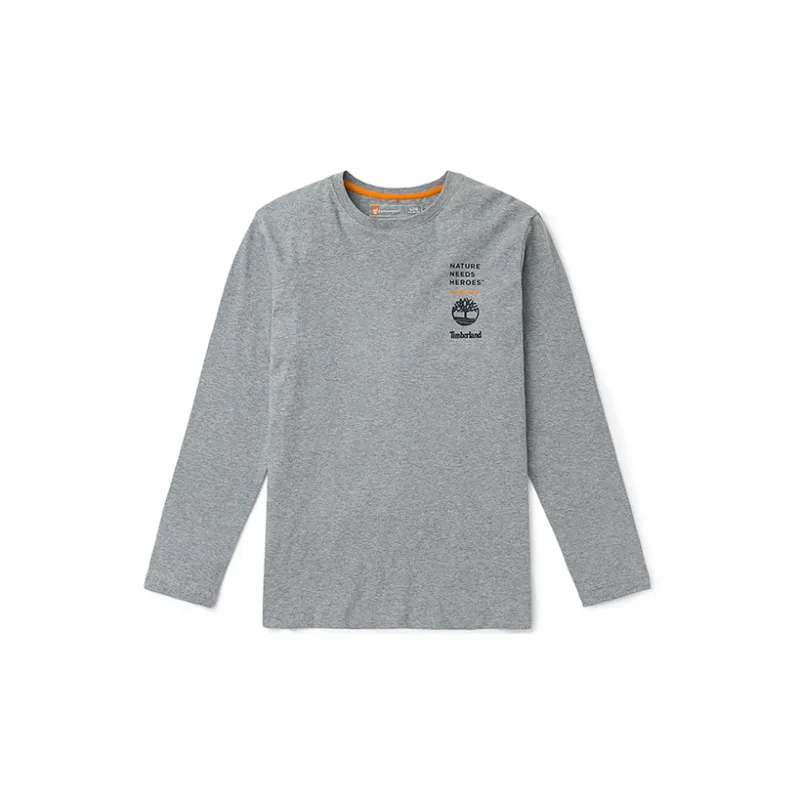 Timberland T Shirts Men Medium Heather Gray-1