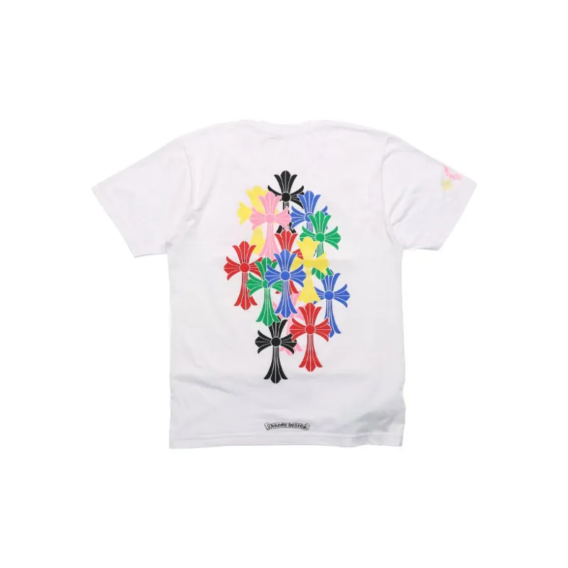 Chrome Hearts Multi Color Cross Cemetery T shirt-2