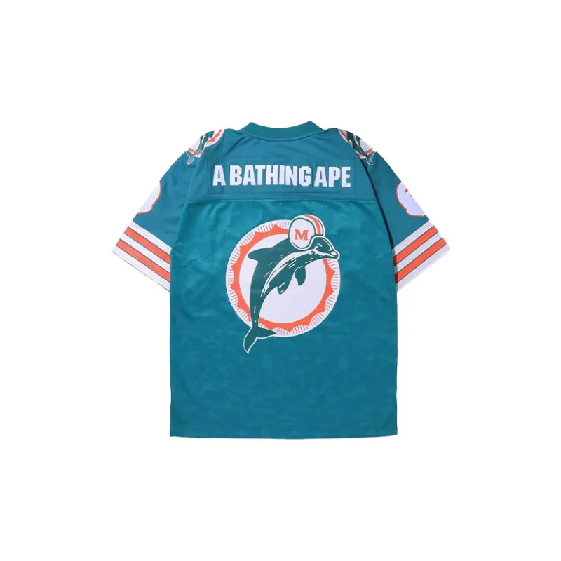 A BATHING APE X Mitchell & Ness Nfl Miami Dolphins Legacy Jersey-1