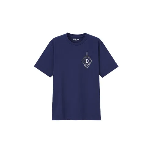 Lol X UNIQLO League Of Legends Collaboration T-Shirts Unisex Blue