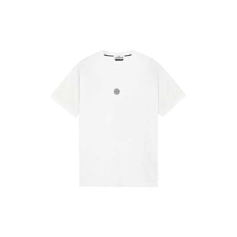 STONE ISLAND SS22 T Shirt Men's Ice White-1