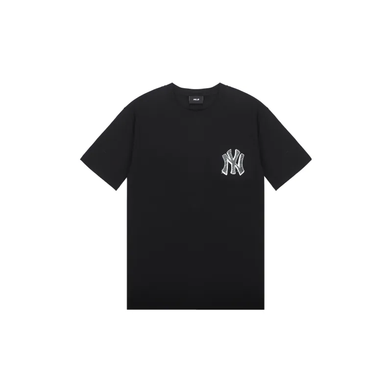 MLB Base Logo T Shirts Unisex Black-1